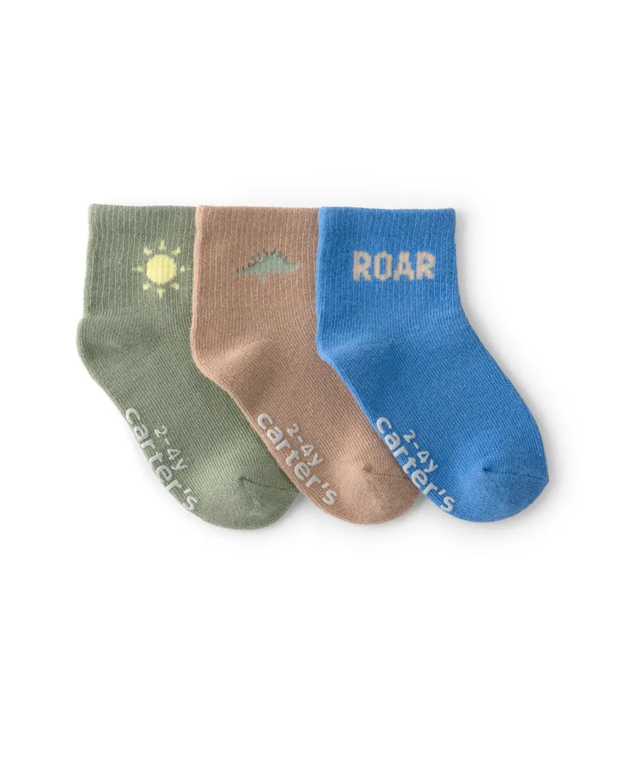 Kit meias 3 pares estampado - Multicor