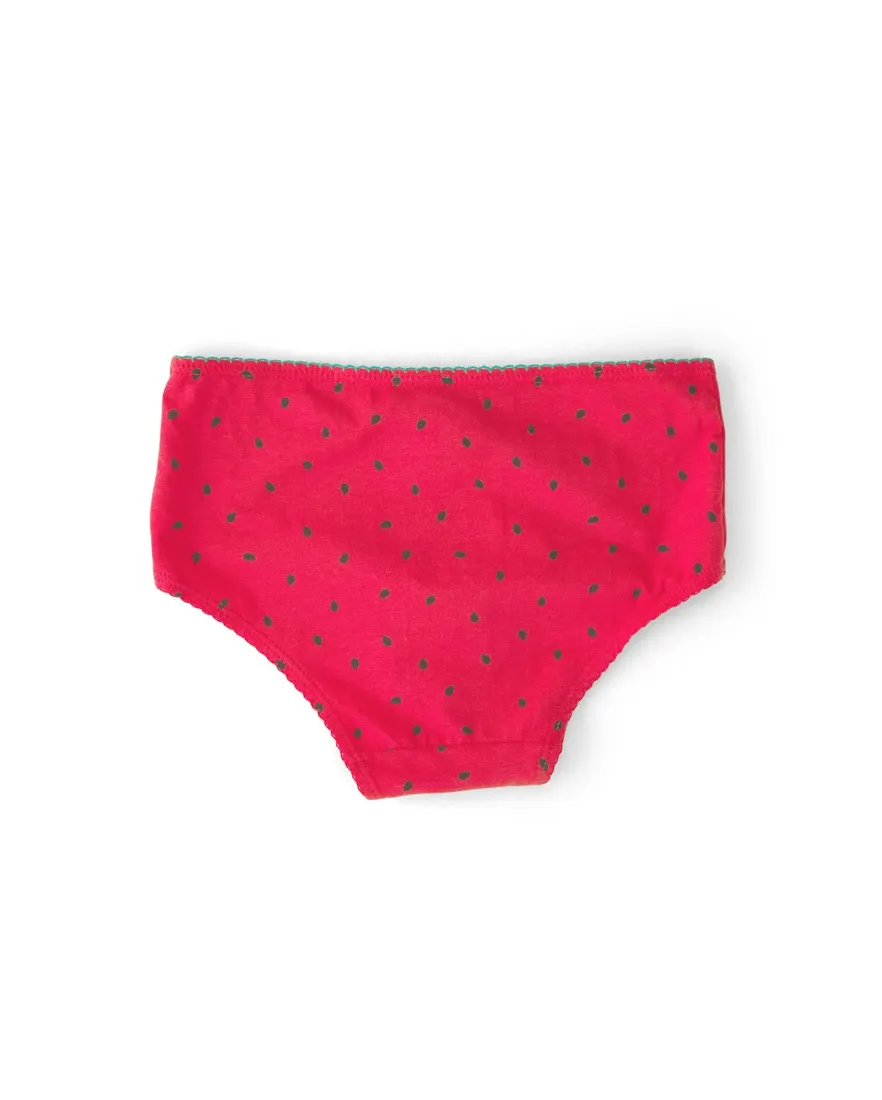 Outra vista de Kit calcinha infantil 7 peças estampadas - multicor