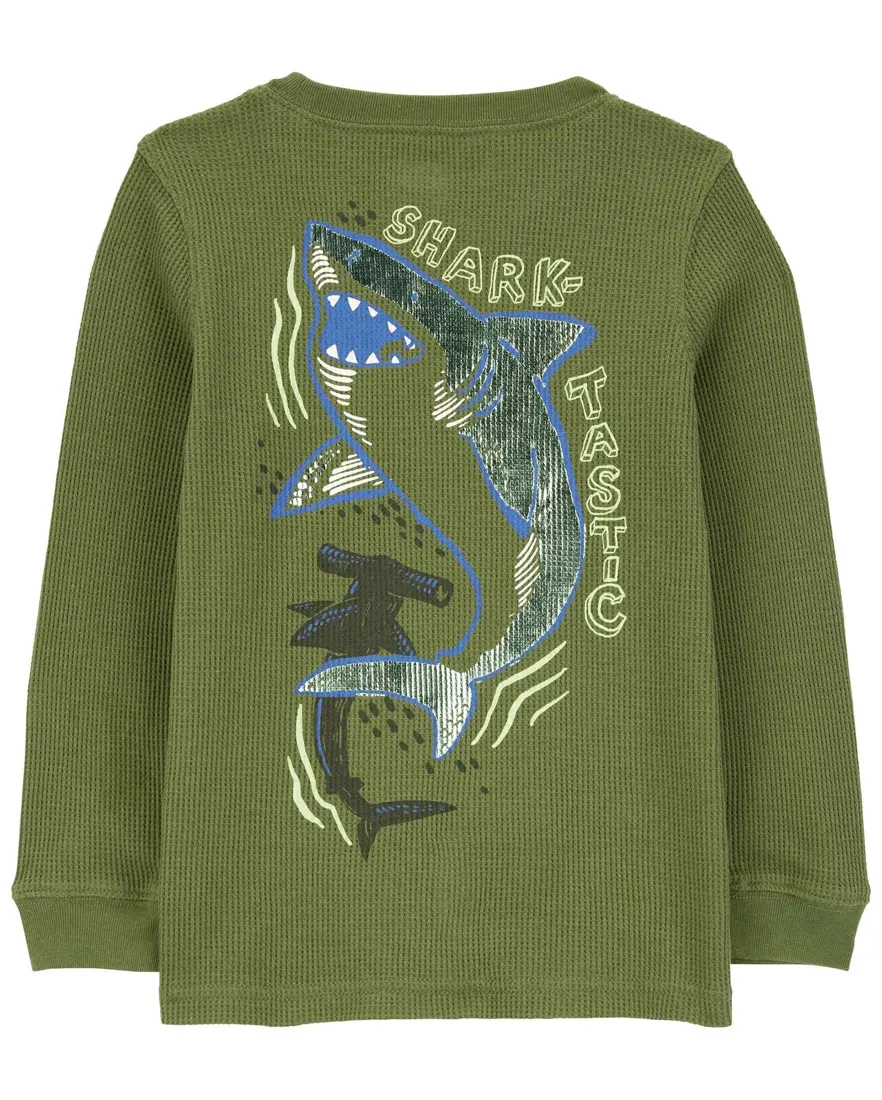 Outra vista de Camiseta infantil texturizada always cool verde