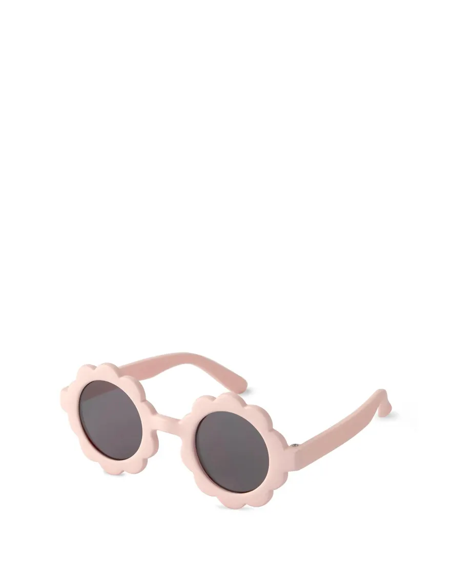 Óculos de sol infantil floral - rosa