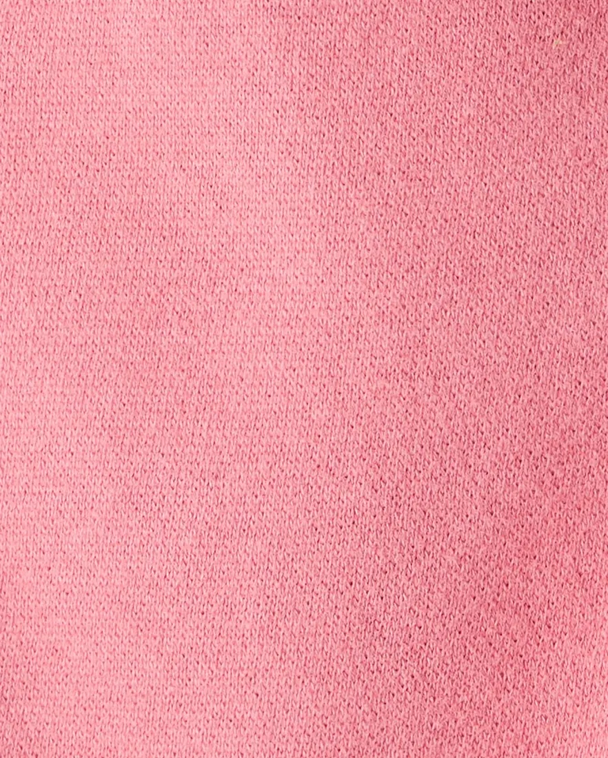 Outra vista de Calça de moletom bebê cós de elástico rosa