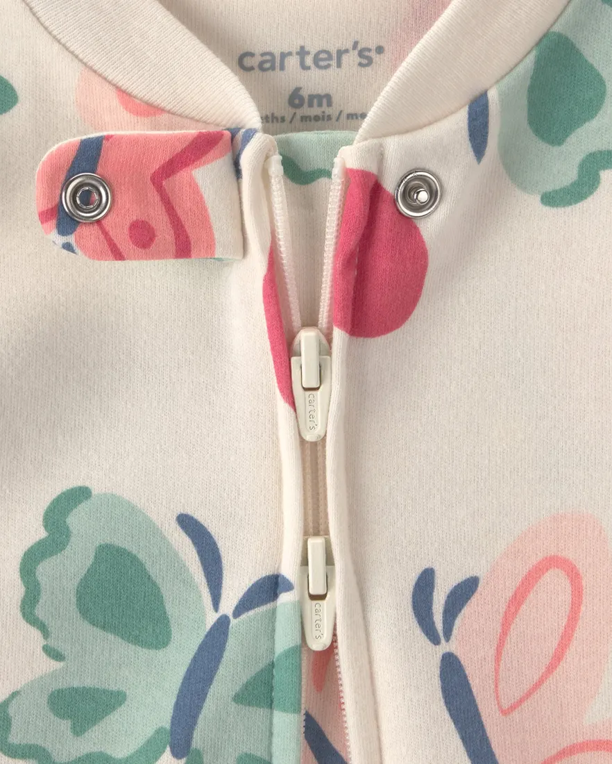 Outra vista de Macacão bebê com pé estampado - Multicor