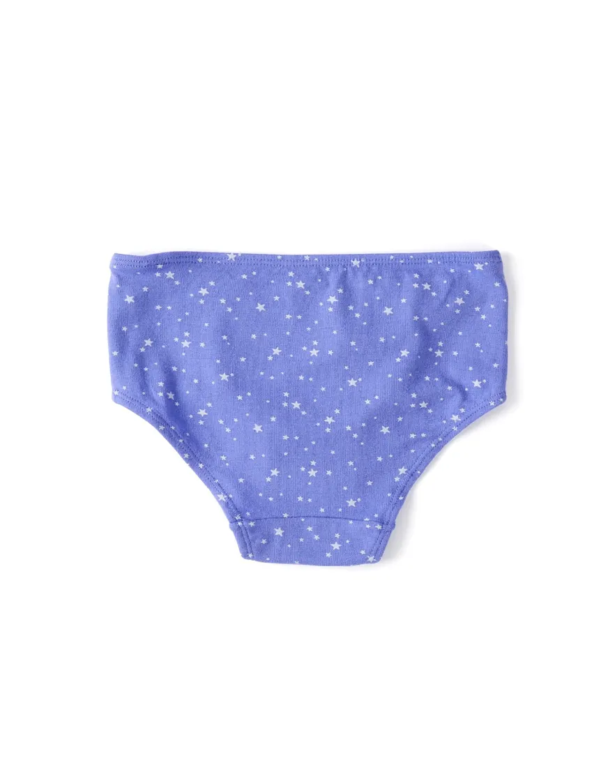 Outra vista de Kit calcinha infantil menina unicórnio 7 peças - Multicor