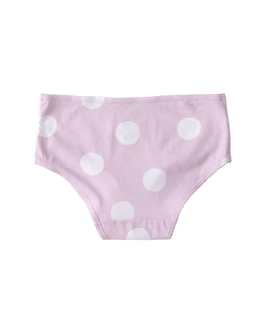 Outra vista de Kit calcinha infantil 7 peças estampadas - multicor