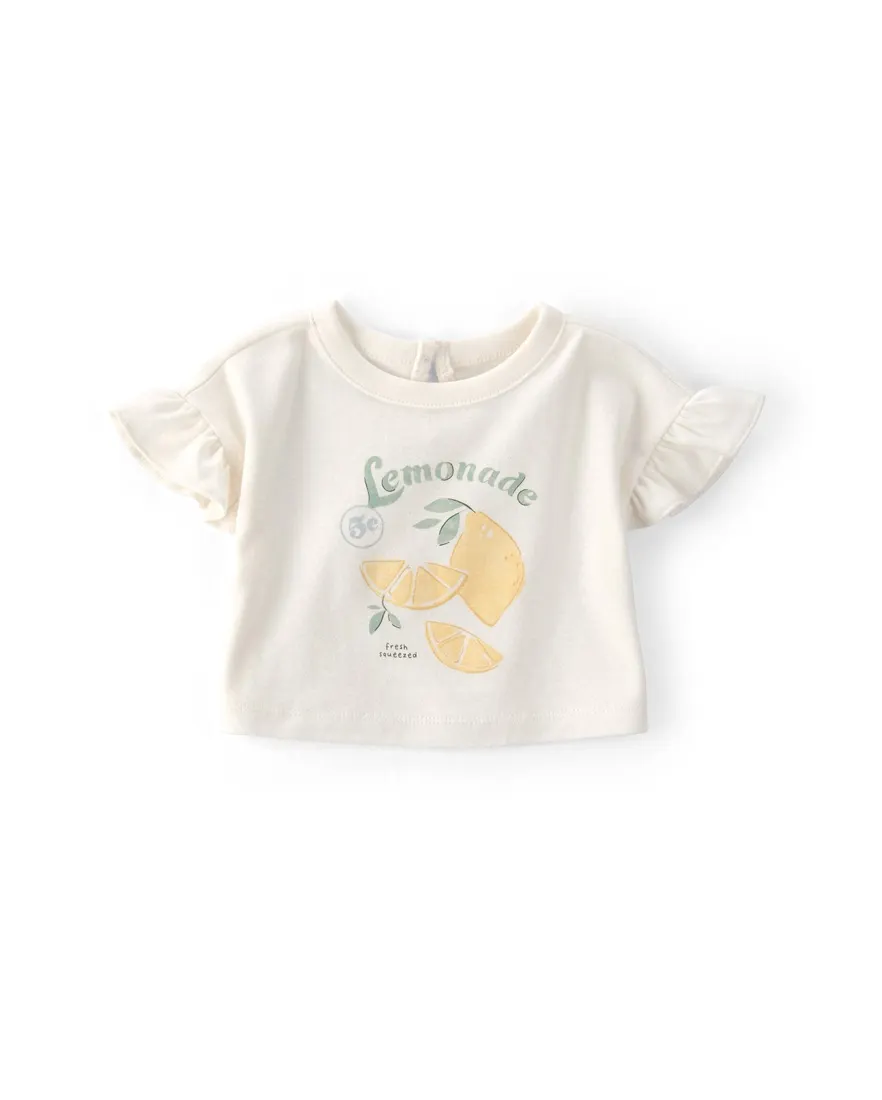 Outra vista de Conjunto bebê 3 peças Lemonade - multicor