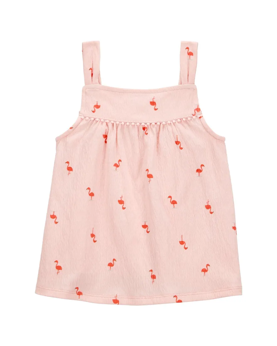 Regata infantil texturizada flamingo - rosa