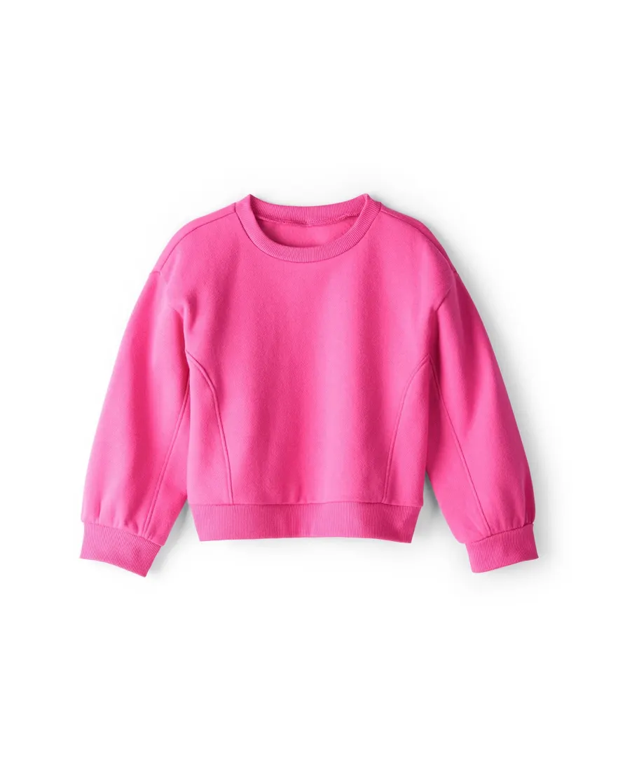 Outra vista de Conjunto longo infantil 2 peças neve - rosa