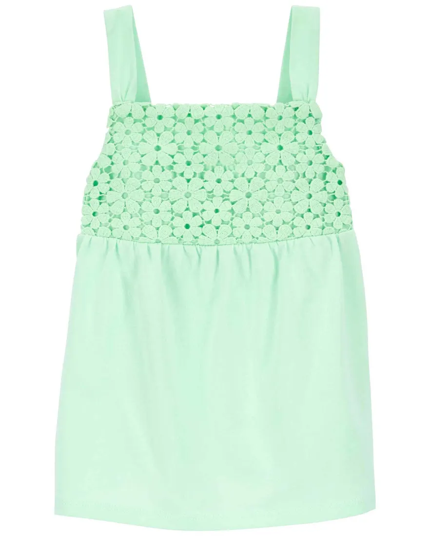 Regata infantil laise floral verde