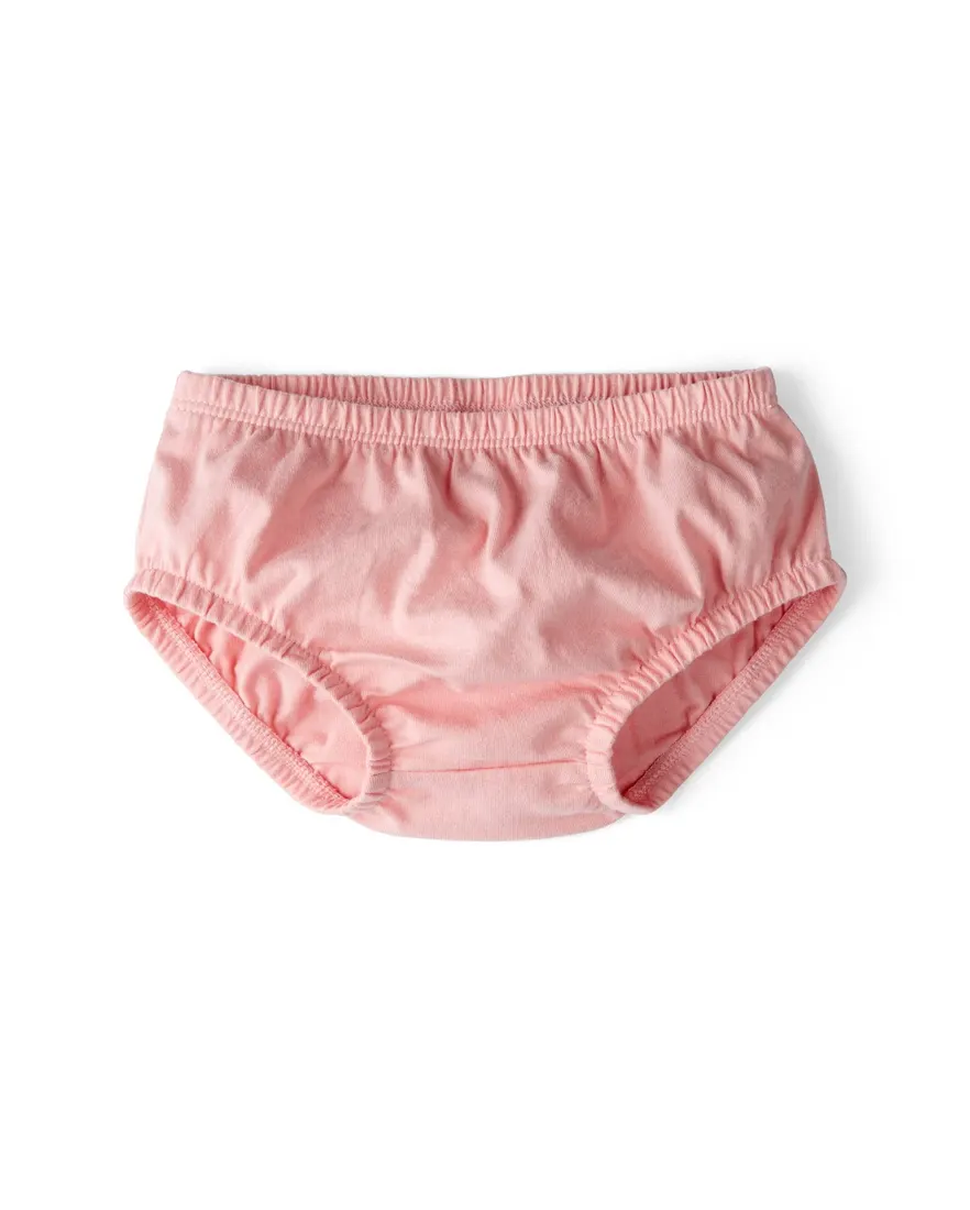Outra vista de Vestido polo bebê evasê com calcinha - rosa