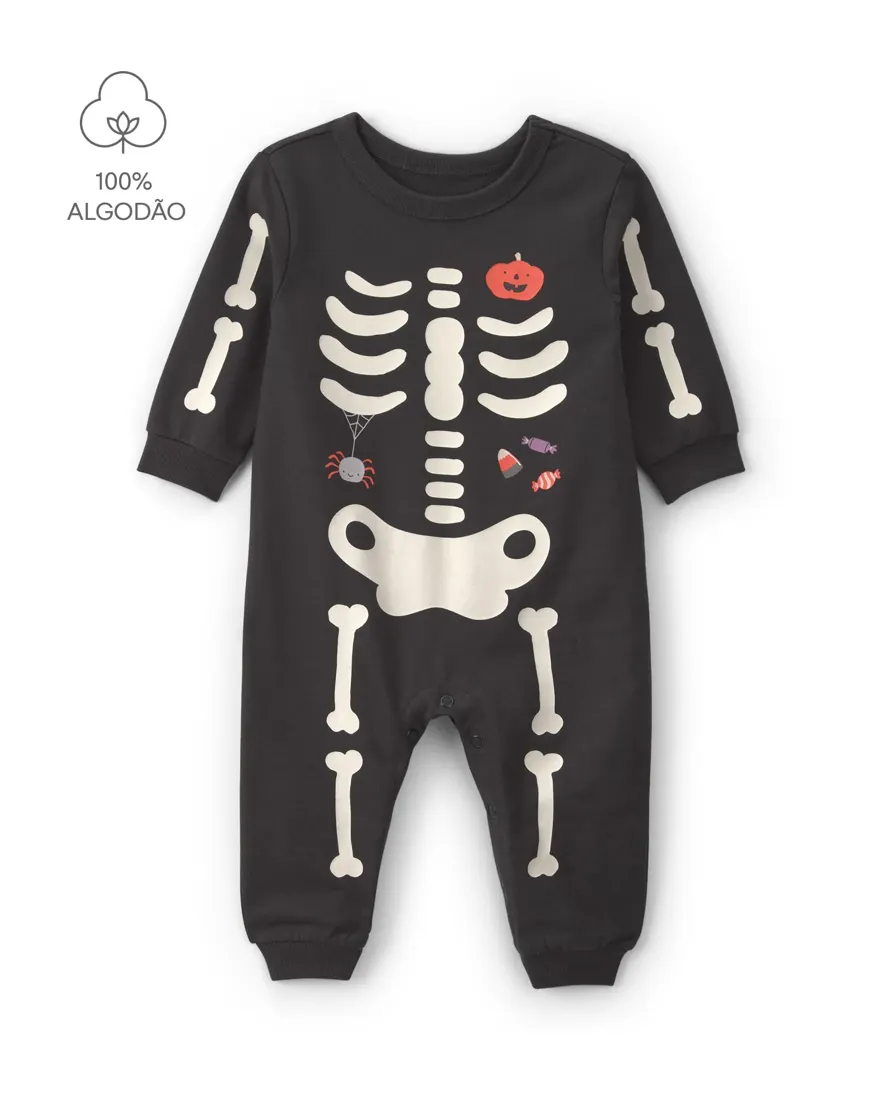 Macacão bebê Halloween - Multicor