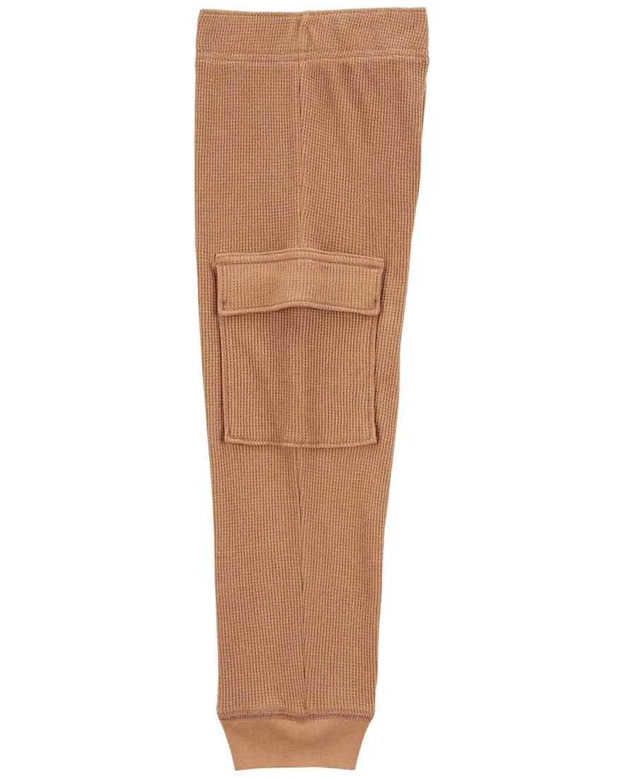 Outra vista de Conjunto longo de moletom infantil 2 peças texturizado multicor