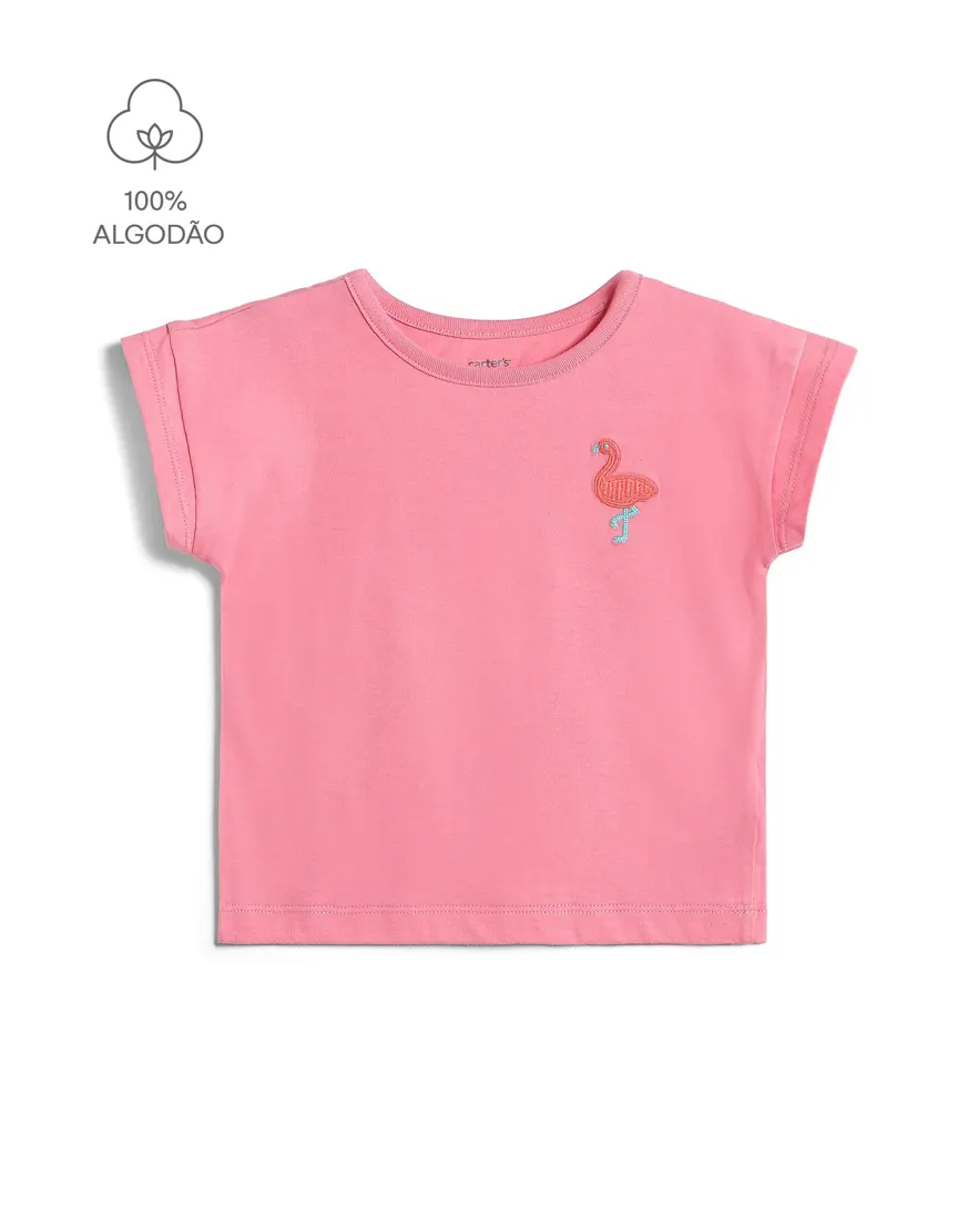 Camiseta infantil flamingo