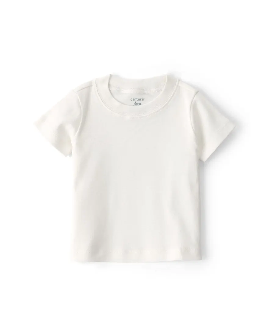 Outra vista de Jardineira bebê listrada com camiseta - multicor