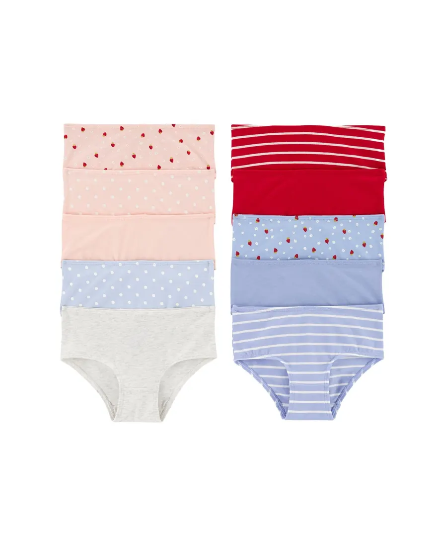 Kit calcinha infantil 10 peças biquíni variadas - multicor