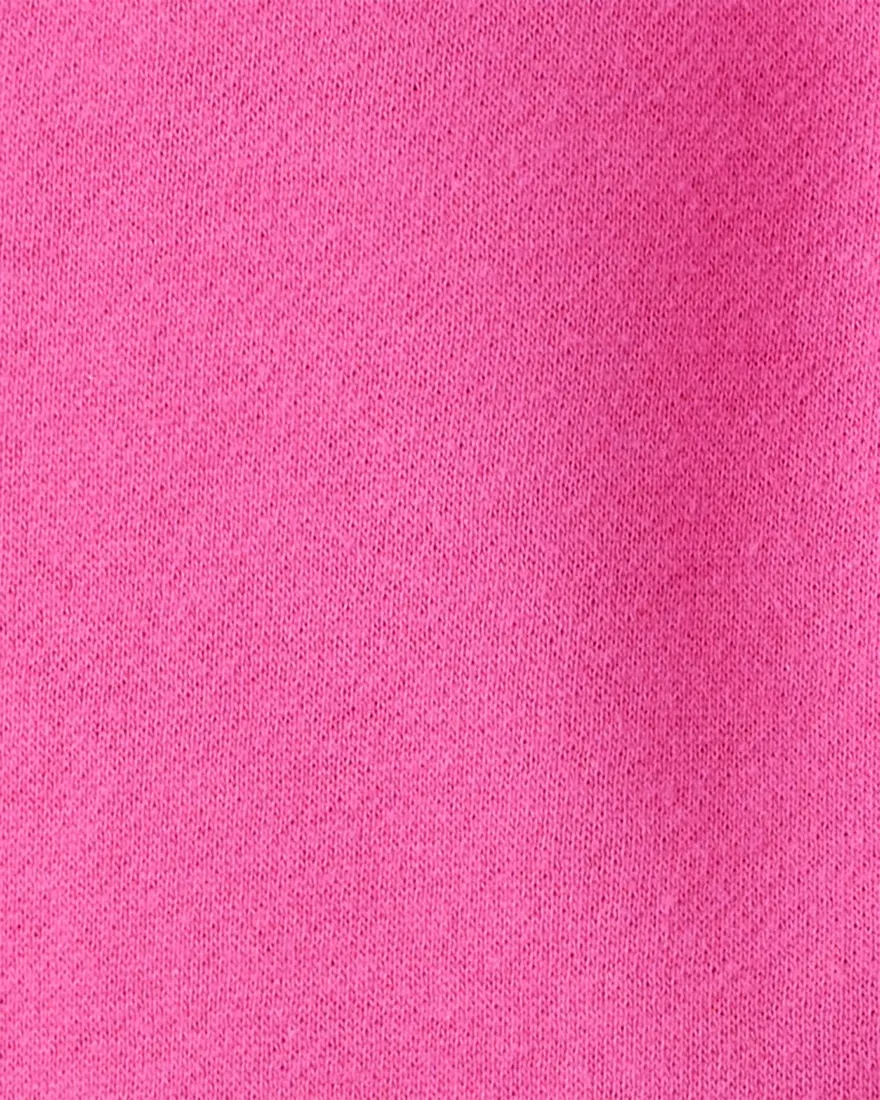 Outra vista de Calça de moletom infantil jogger - rosa
