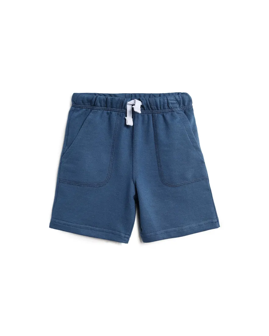Bermuda infantil com cordão - Azul