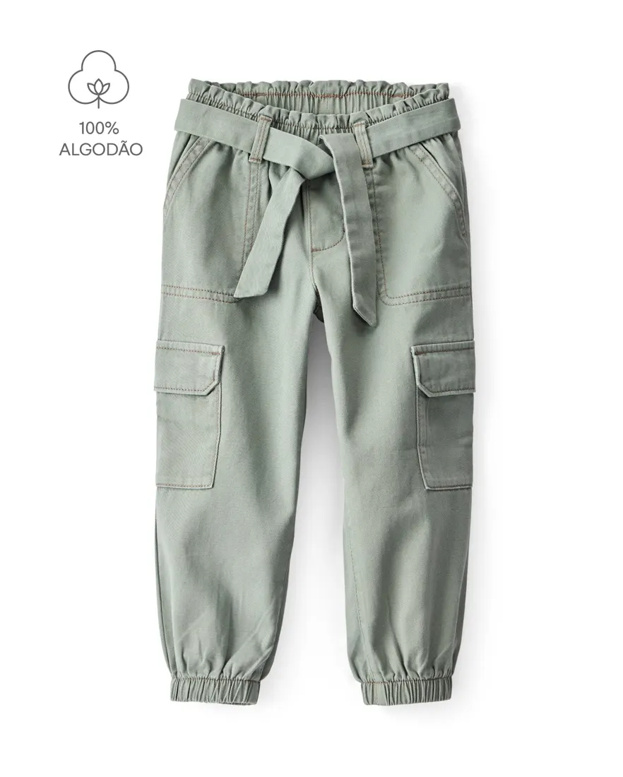 Calça infantil clochard cargo - verde