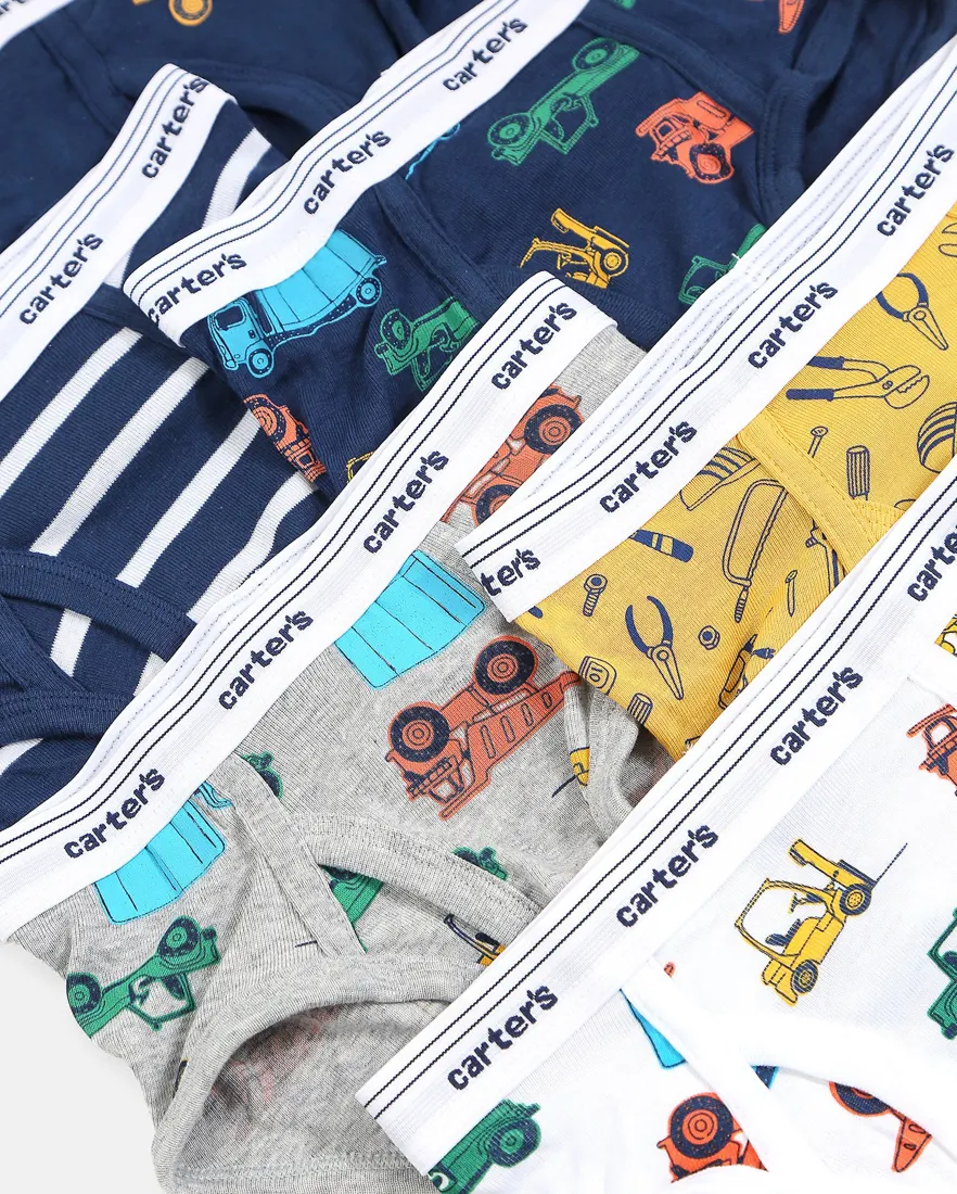 Outra vista de Kit cueca infantil menino caminhão 7 peças - Multicor