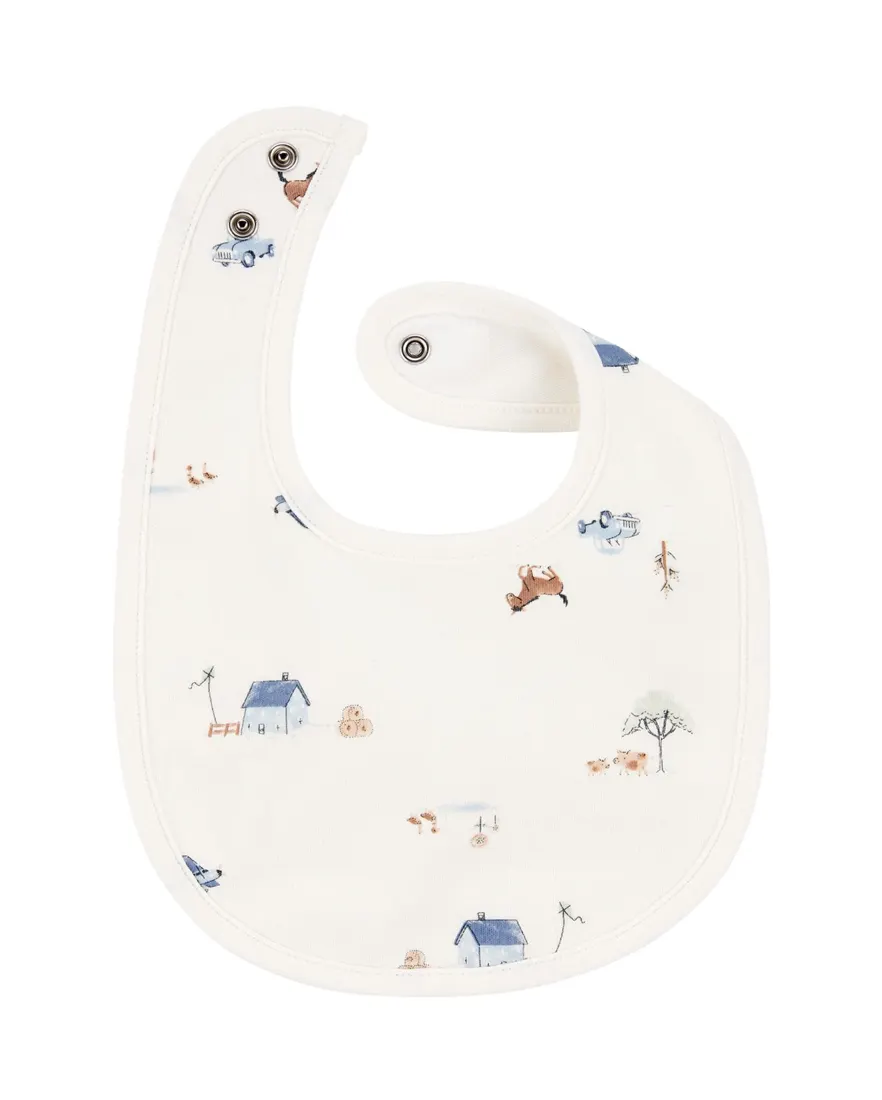 Outra vista de Kit babador bebê menino em algodão 3 peças - Multicor