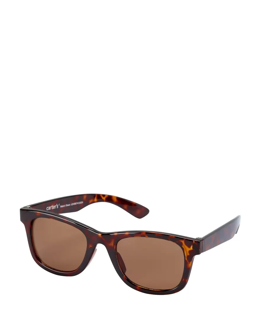 Óculos de sol quadrado infantil menina turtle 4+A - Marrom