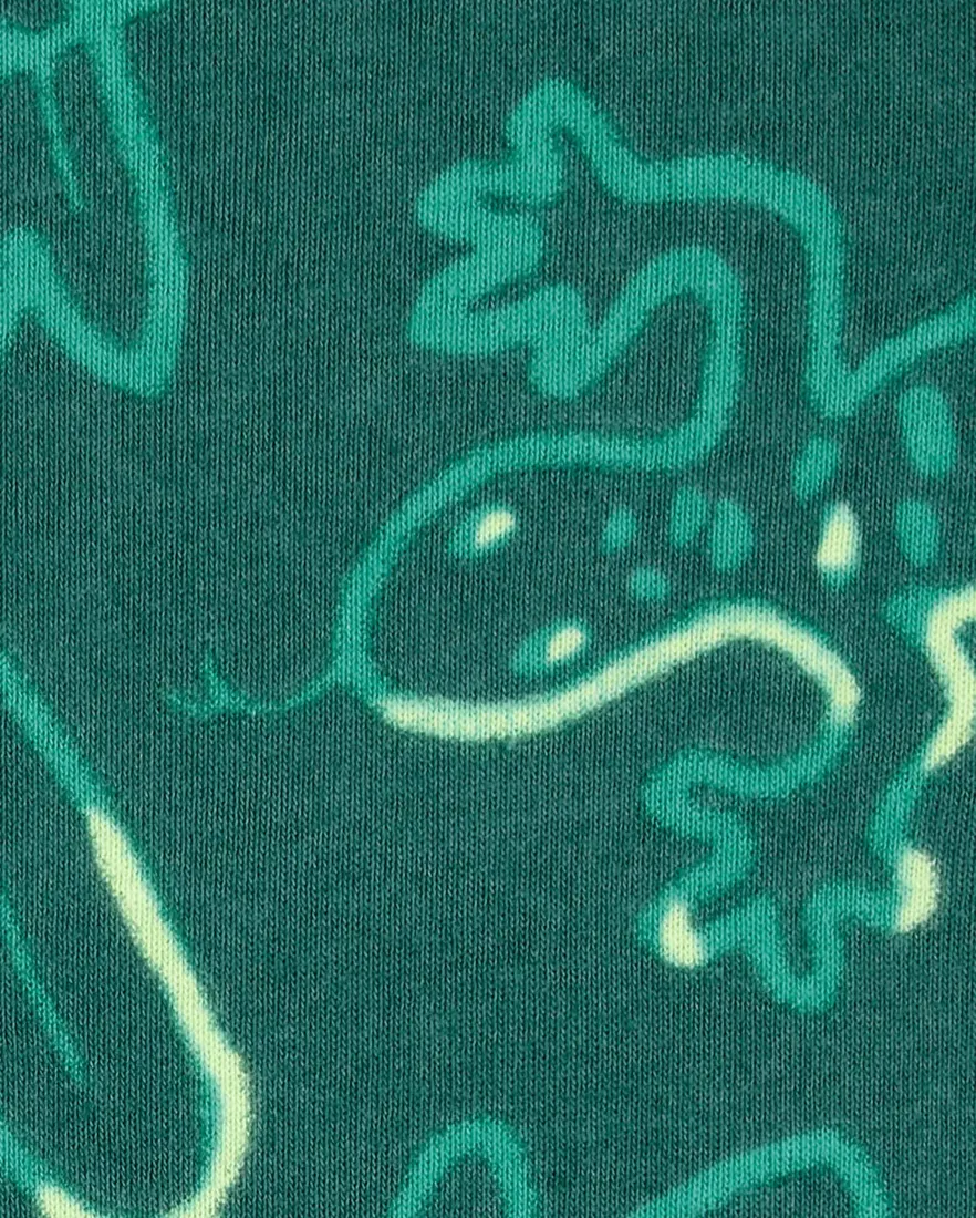 Outra vista de Pijama infantil 4 peças lagarto - multicor