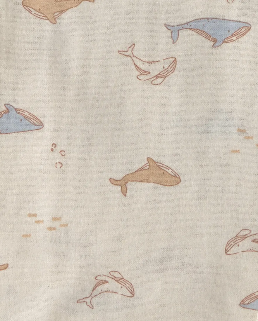 Outra vista de Kit cueiro bebê 4 peças estampado - Multicor