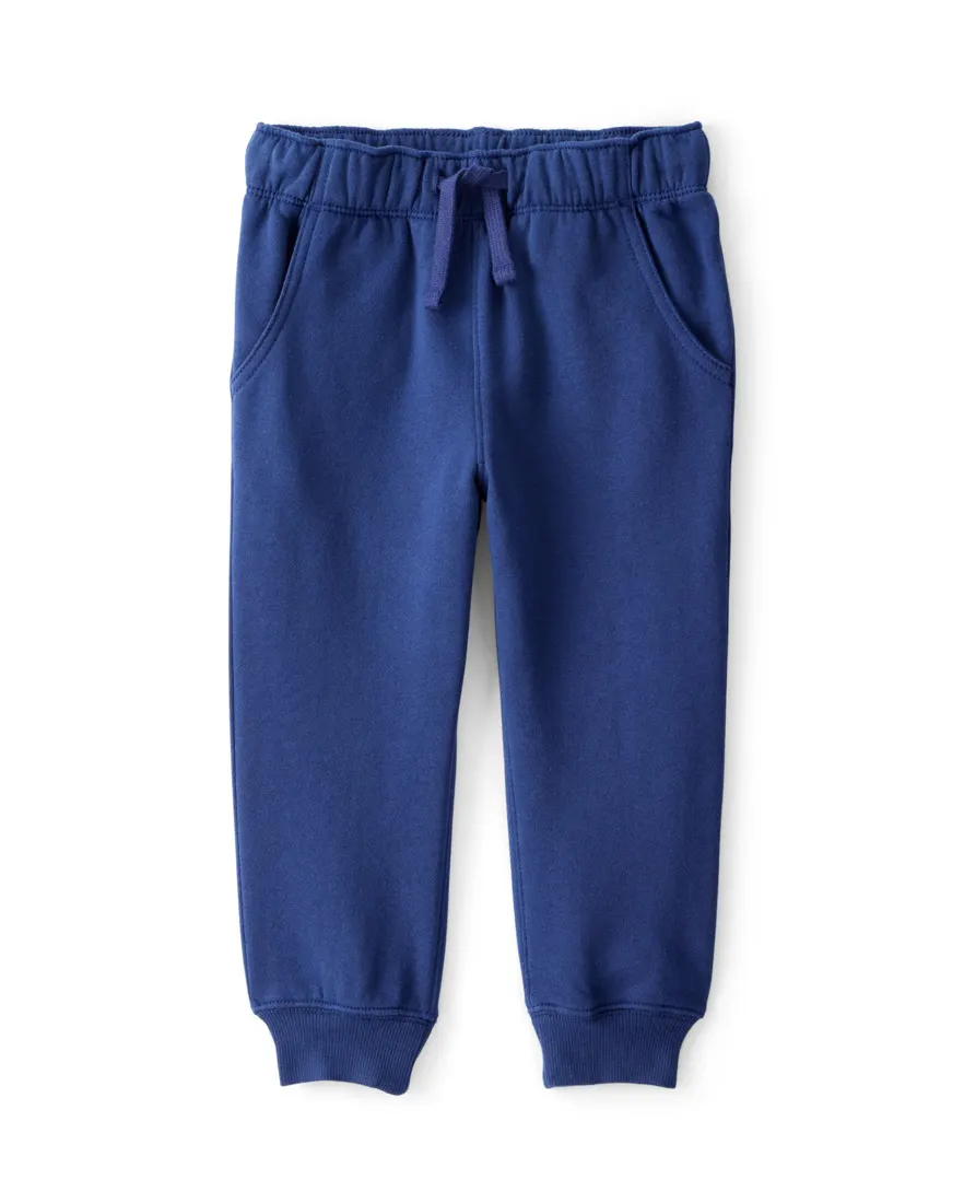 Calça de moletom infantil jogger - azul