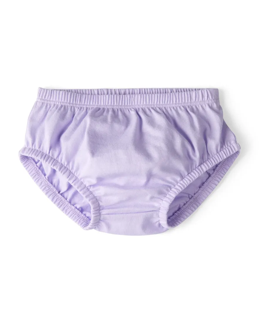 Outra vista de Vestido bebê evasê em tule com calcinha - lilás