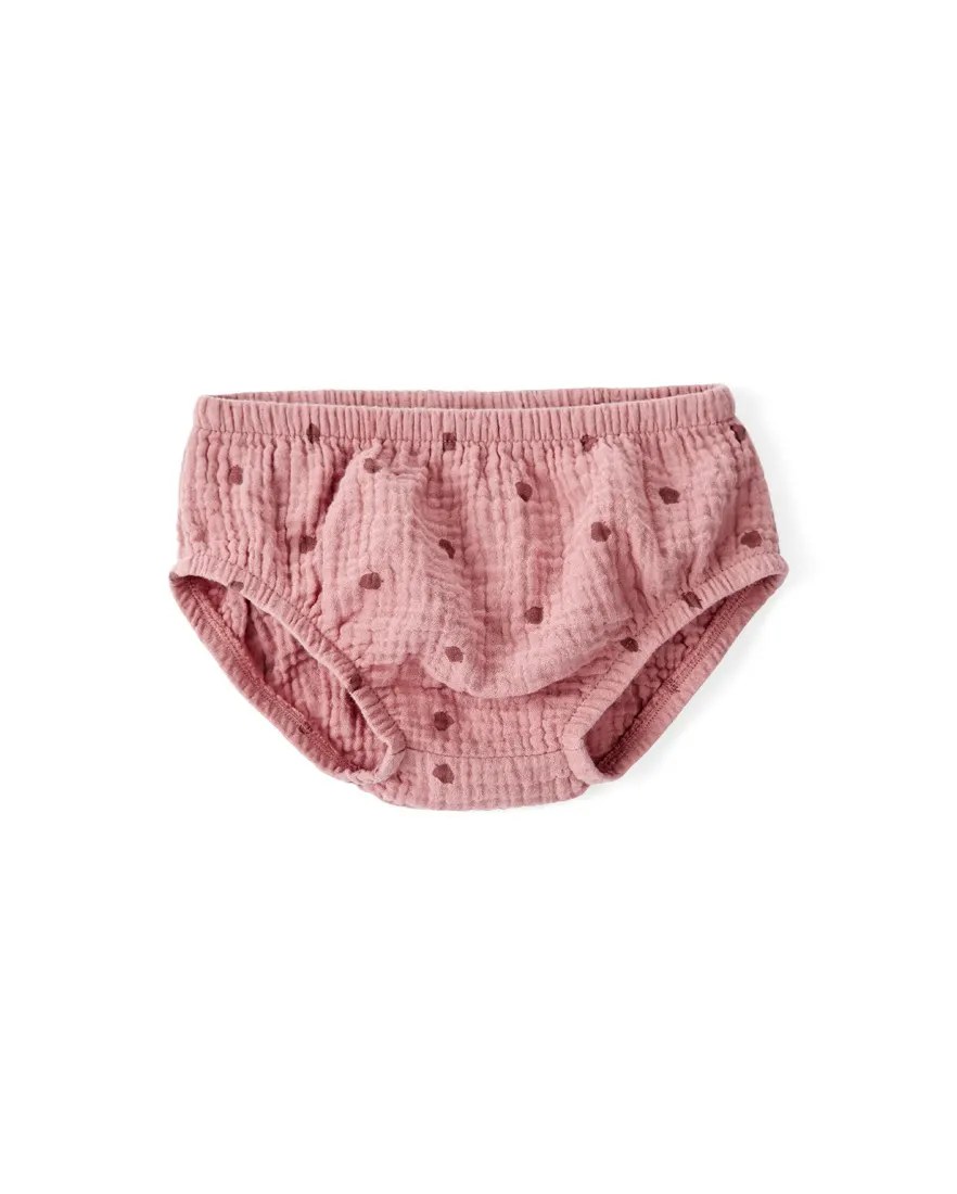 Outra vista de Vestido bebê texturizado com calcinha e par de meias - multicor