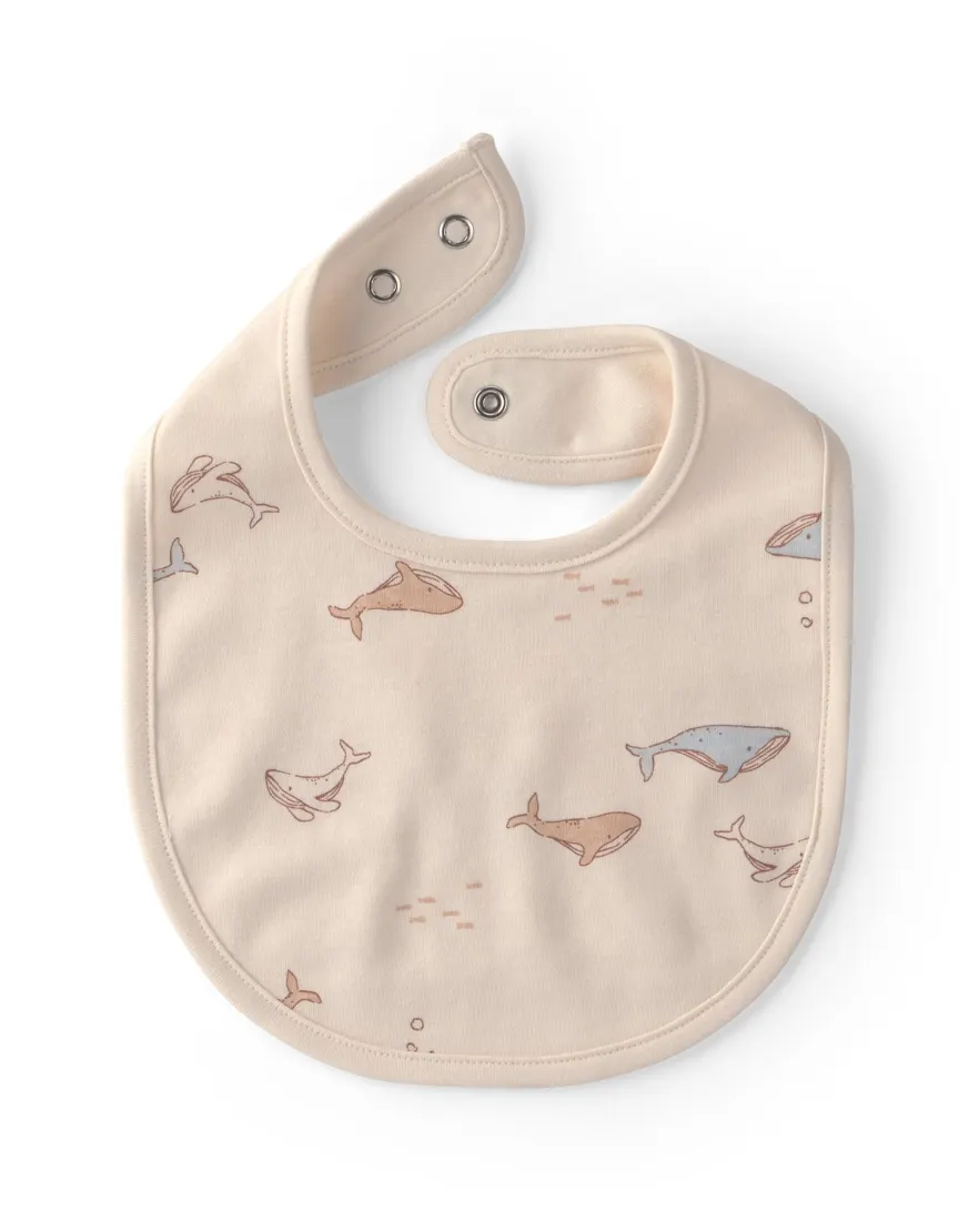 Outra vista de Kit babador bebê 3 peças canelado estampado - Multicor
