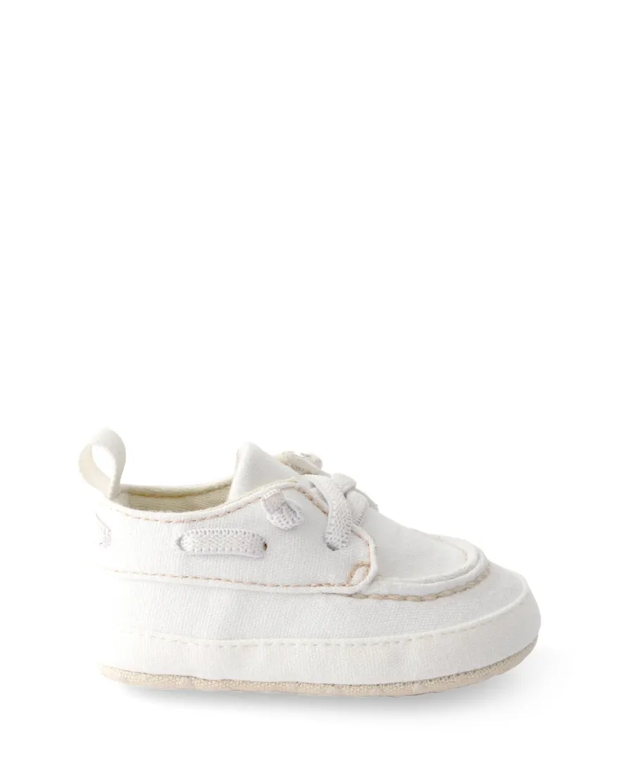 Mocassim bebê pespontado - branco
