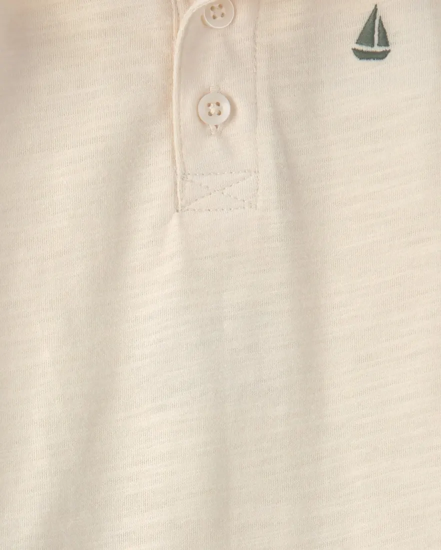 Outra vista de Conjunto curto bebê 2 peças estampado - Multicor