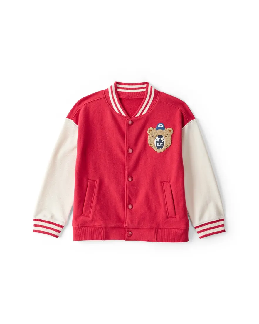 Jaqueta infantil college play - vermelha