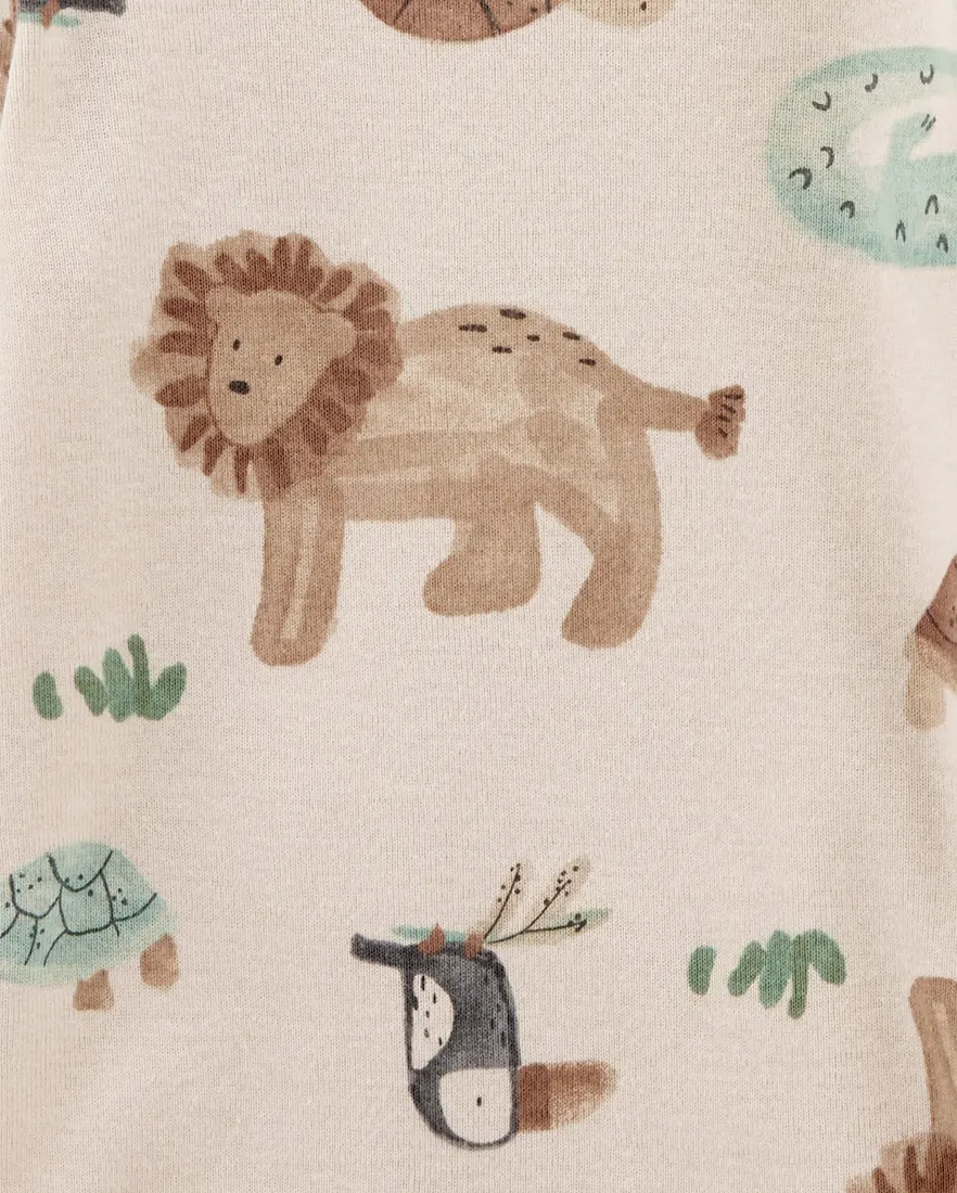 Outra vista de Kit body bebê 4 peças animais - multicor