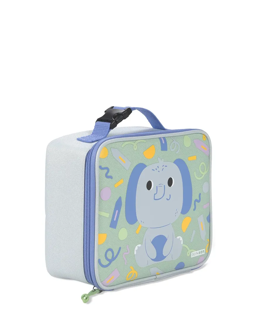 Outra vista de Lancheira térmica infantil Besties elefante - azul