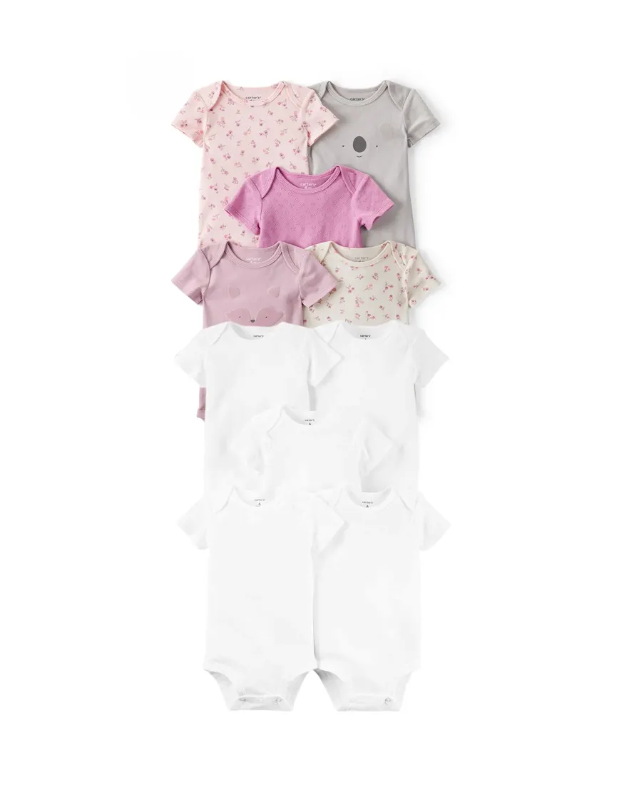 Outra vista de Kit body bebê 10 peças variadas + caixa de presente M - multicor