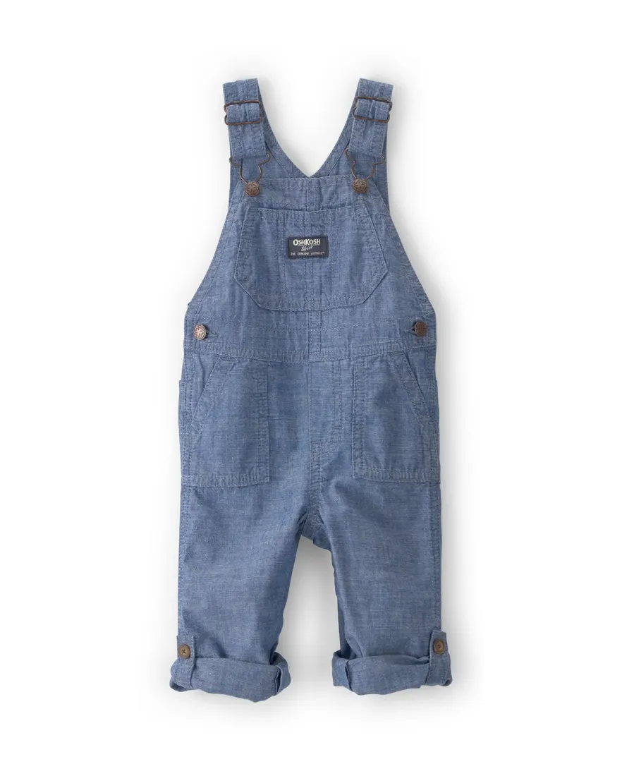 Jardineira jeans bebê comfy - denim