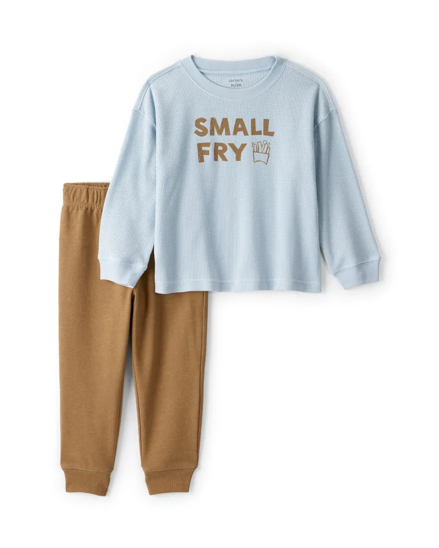 Conjunto longo infantil 2 peças small fry - multicor