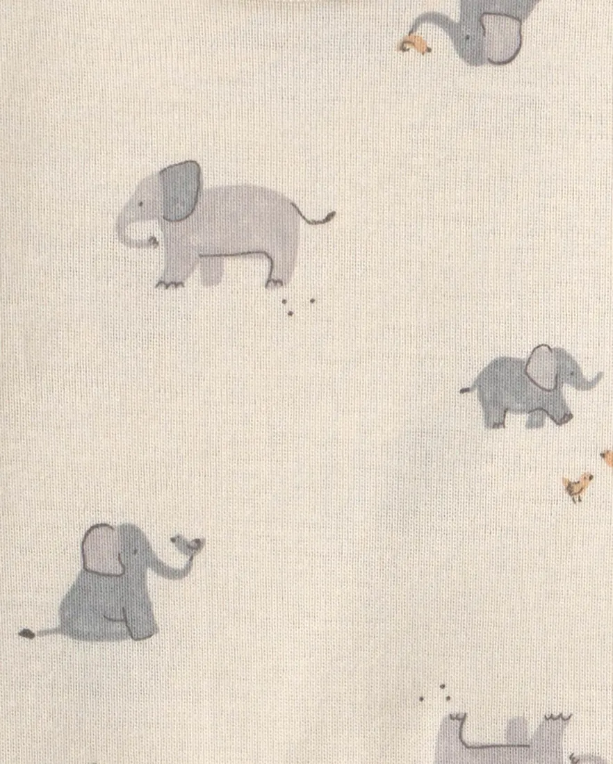 Outra vista de Conjunto longo bebê 3 peças estampado - Multicor
