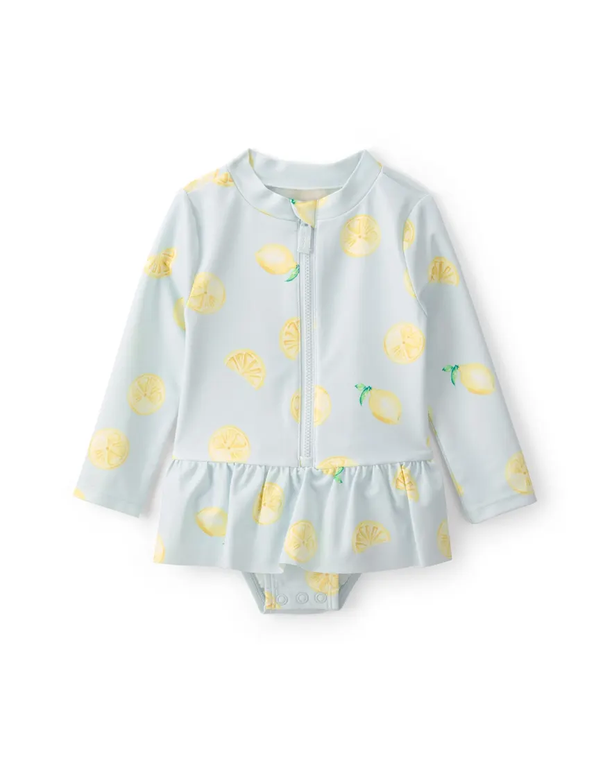 Maiô bebê menina limão UV 50+ - Multicor