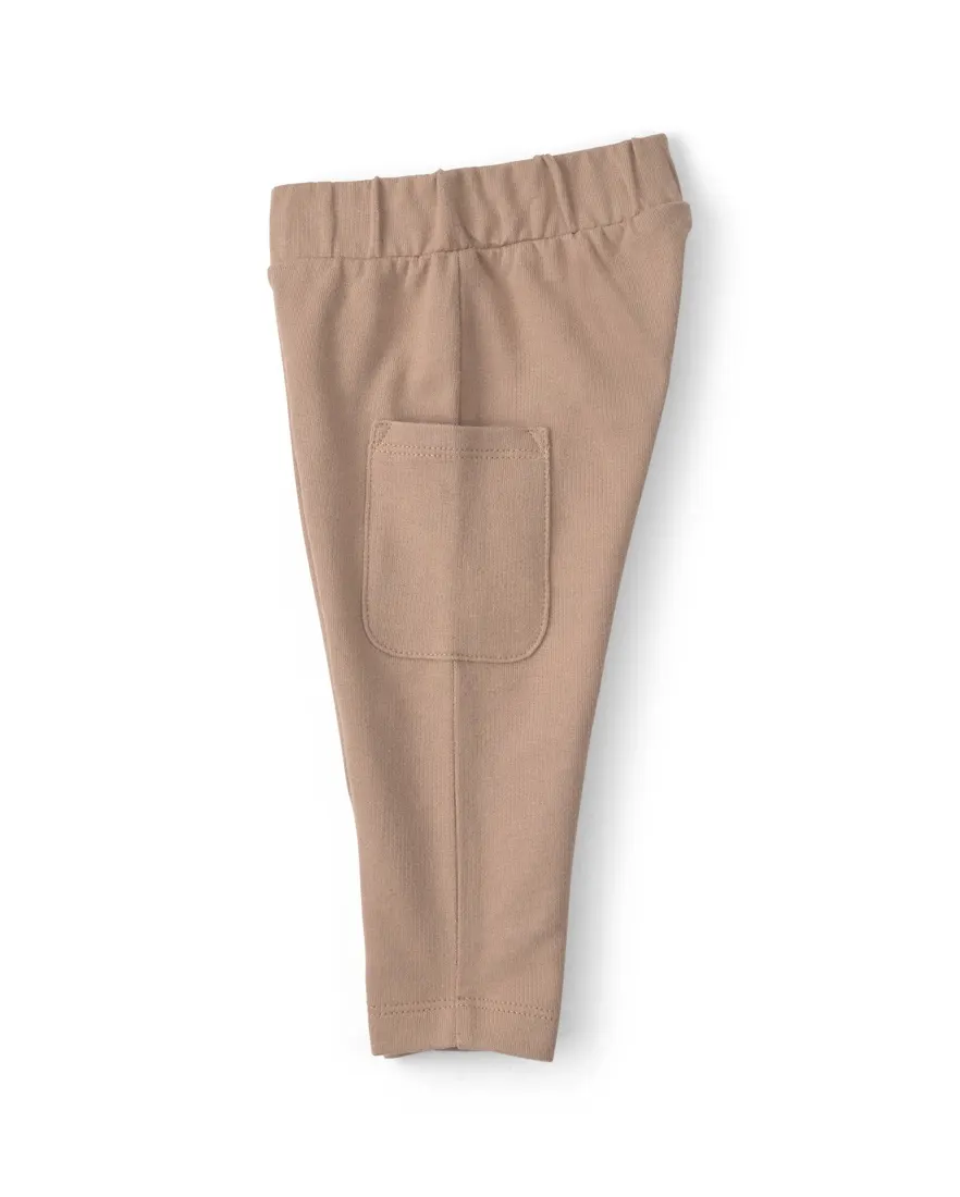 Outra vista de Conjunto longo bebê 2 peças com babador estampado - Multicor