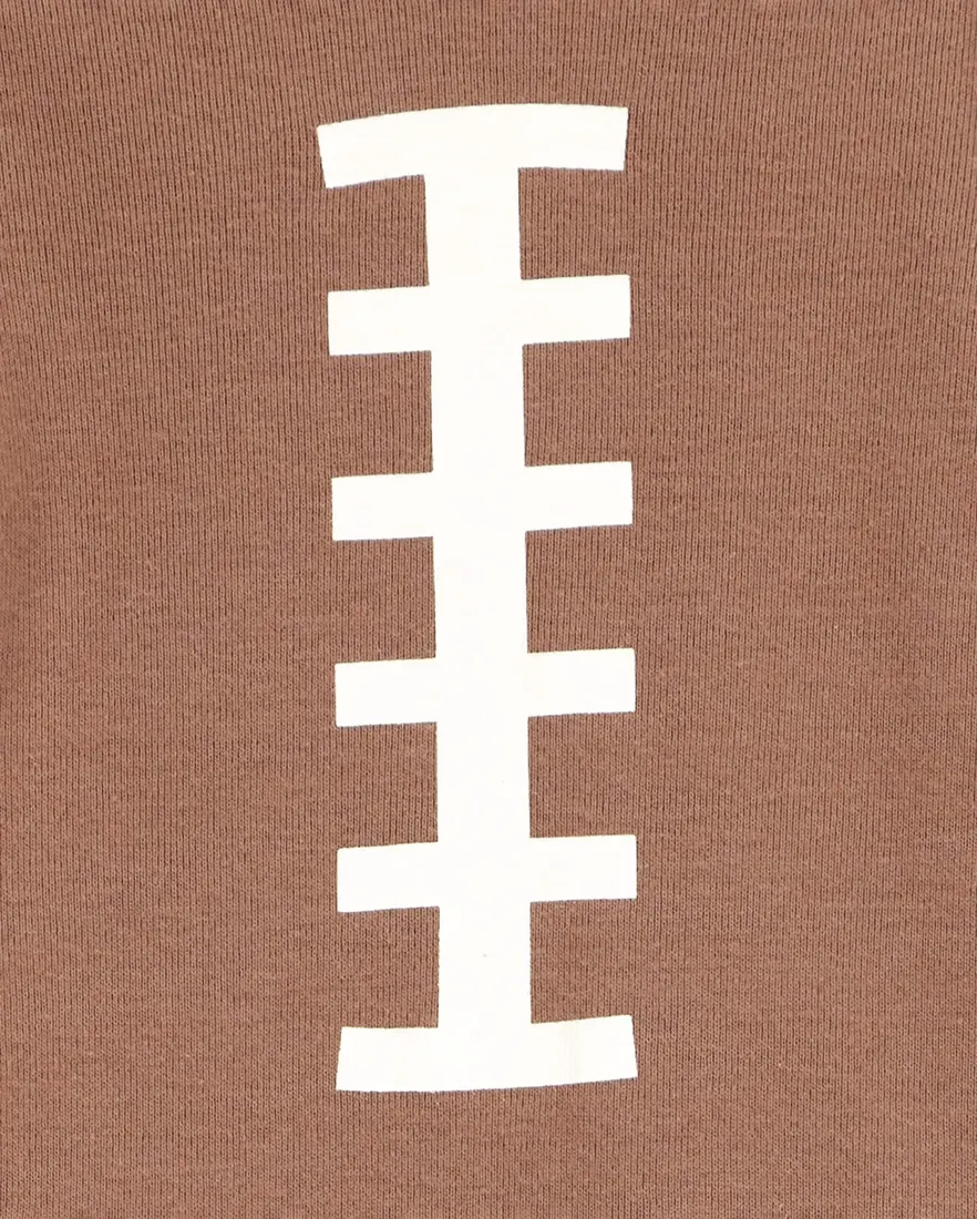 Outra vista de Conjunto longo bebê 3 peças football multicor