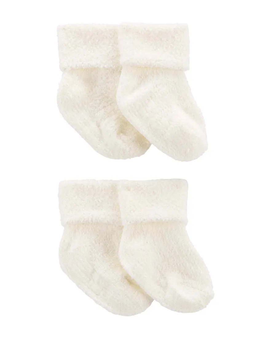 Kit meia bebê 4 pares liso branco