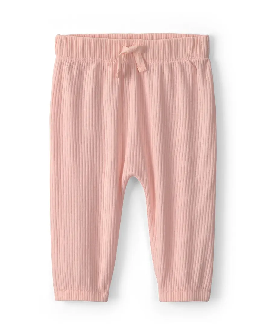 Outra vista de Conjunto longo bebê 4 peças canelado e floral - Multicor