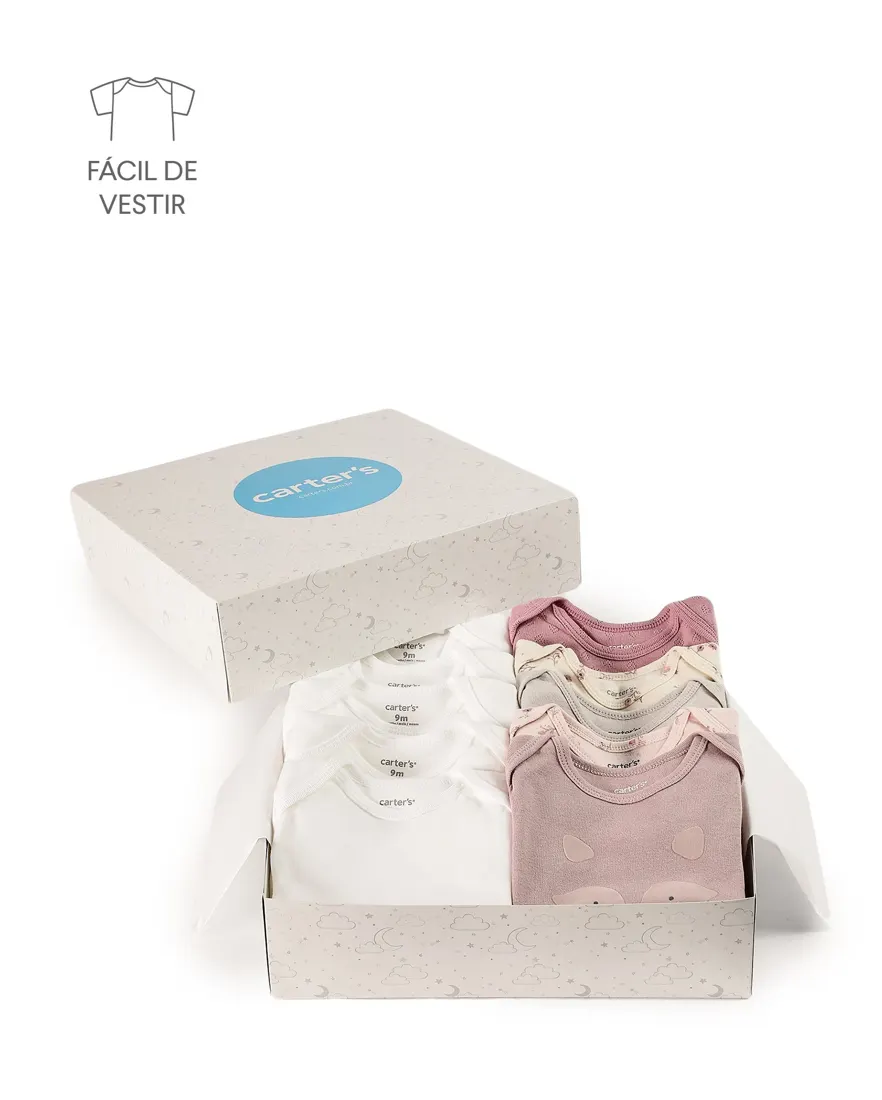 Kit body bebê 10 peças variadas + caixa de presente M - multicor