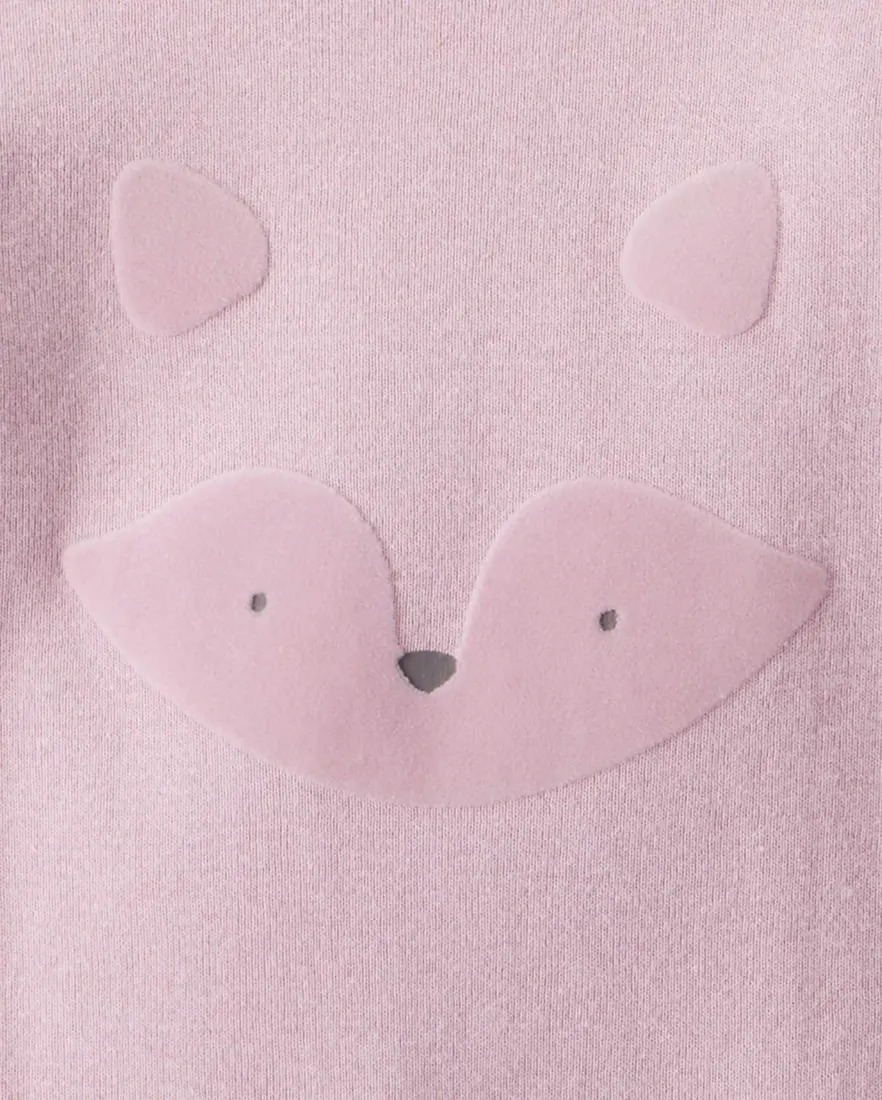 Outra vista de Kit body bebê 4 peças bichinhos floral - multicor