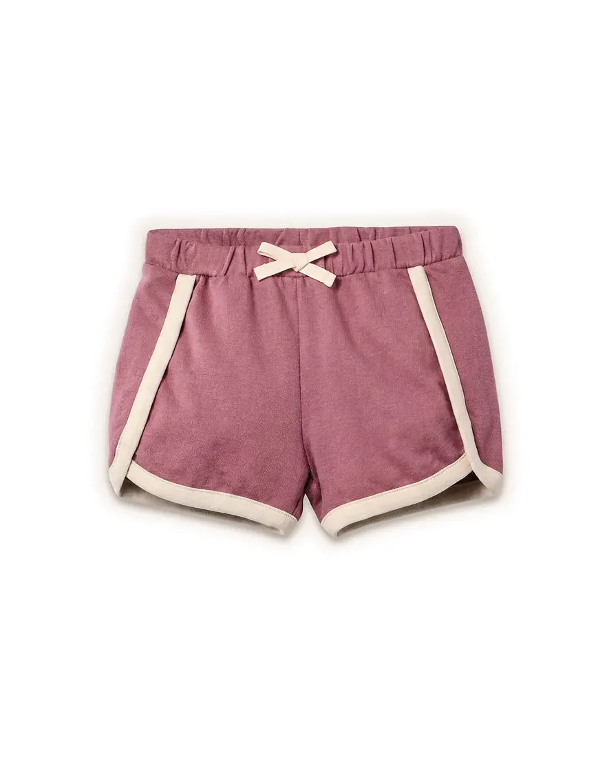 Short com elástico infantil menina em algodão - Lilás