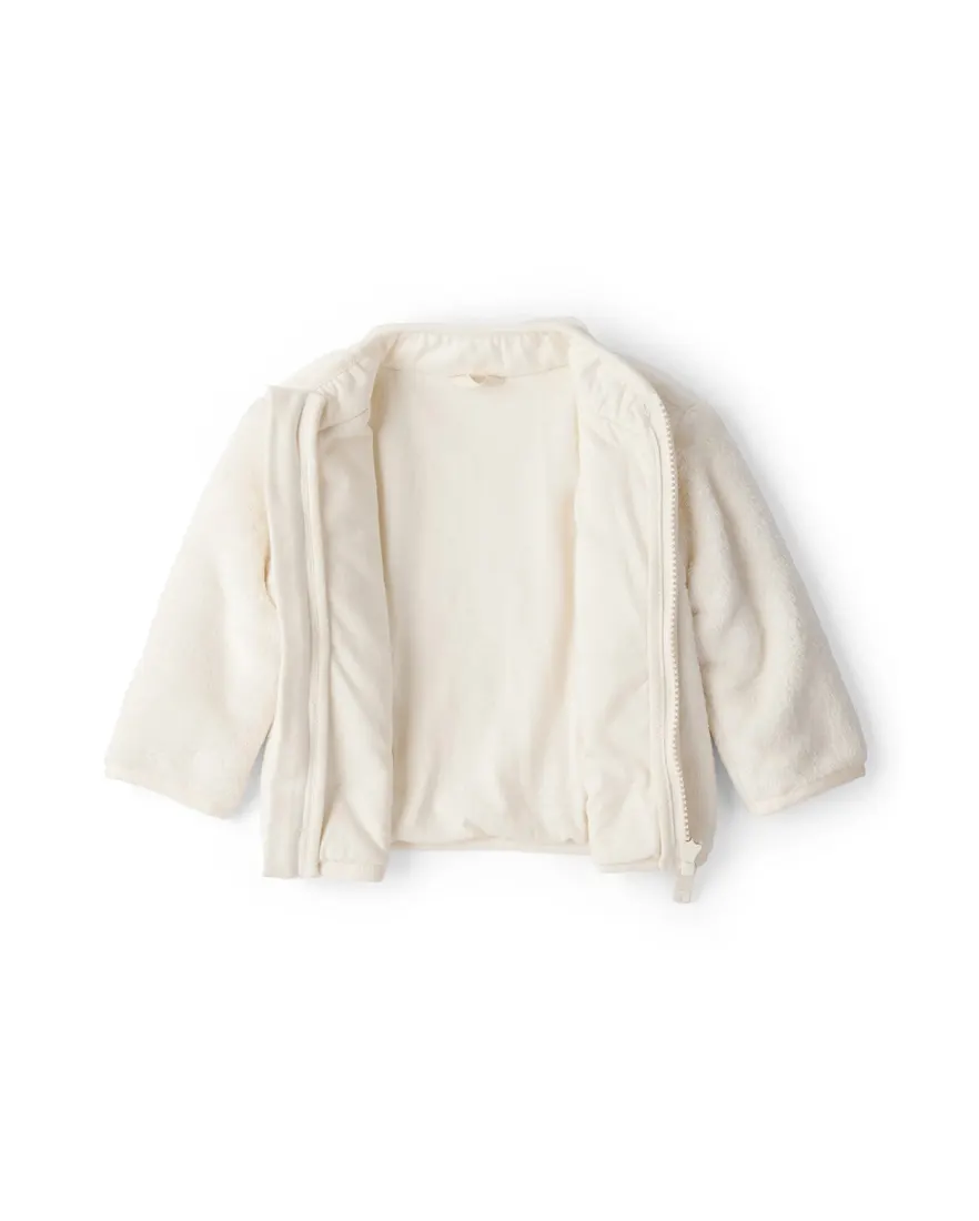 Outra vista de Jaqueta bebê em pelúcia - off-white