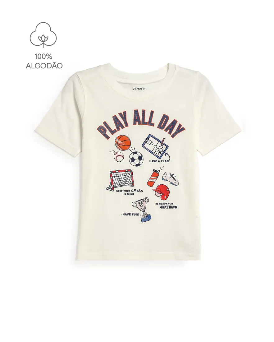 Camiseta infantil esportes