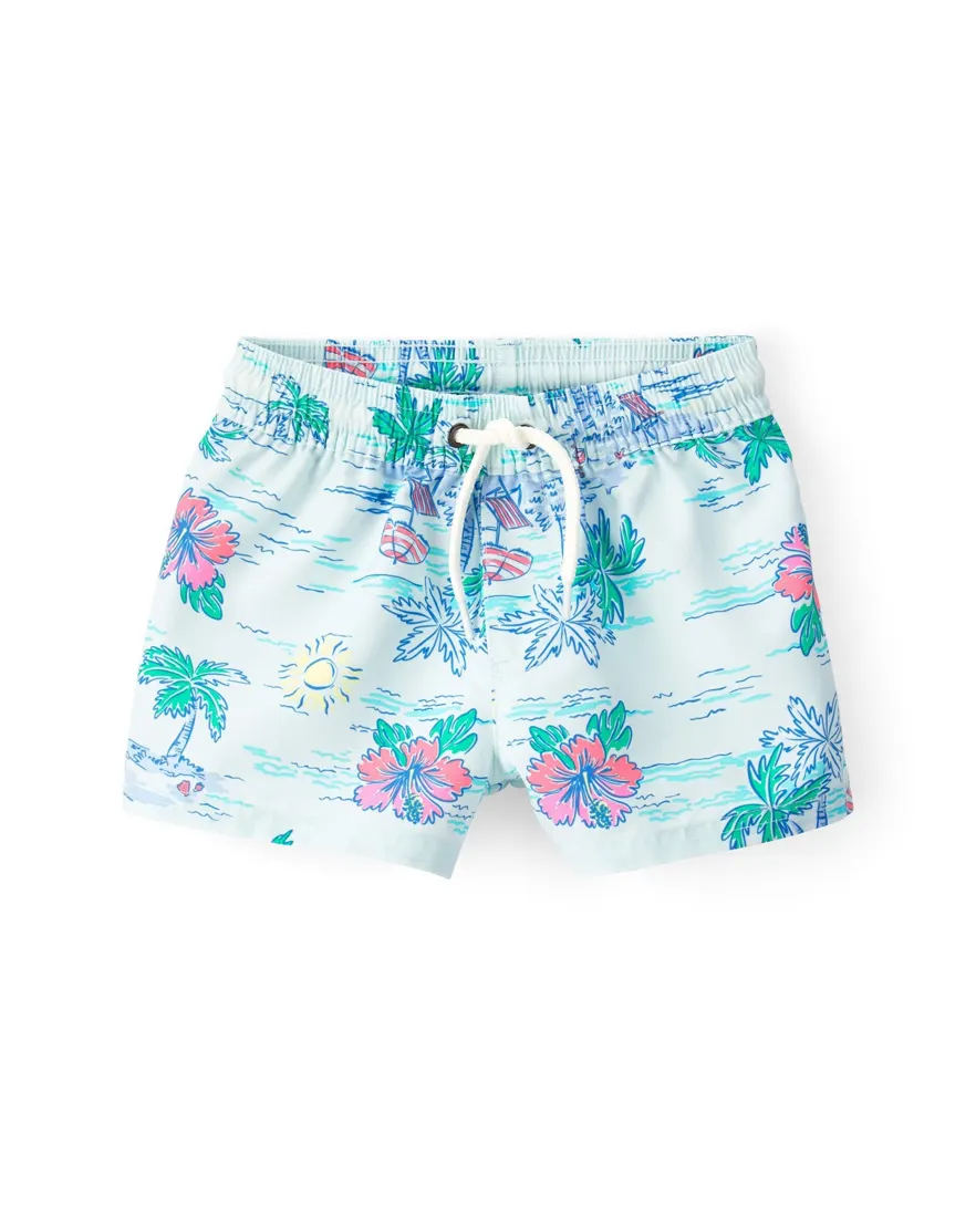 Outra vista de Conjunto de praia bebê menino estampado UV 50+ 2 peças - Multicor